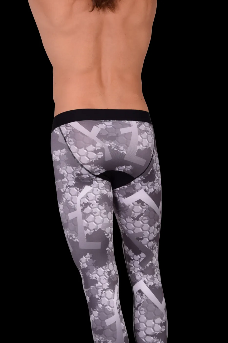 Small Daniel Alexander Athletic Legging Gym Fitted Pants Grey DA10 MX1