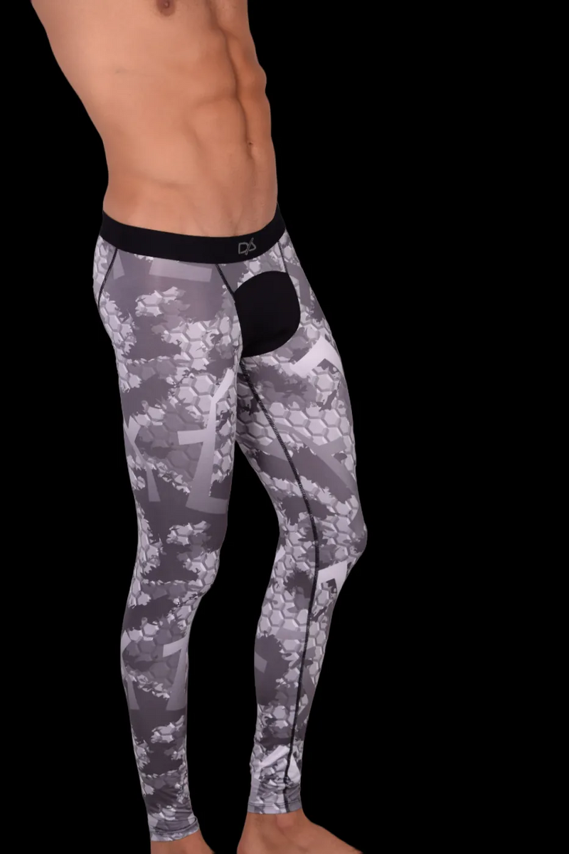 Small Daniel Alexander Athletic Legging Gym Fitted Pants Grey DA10 MX1