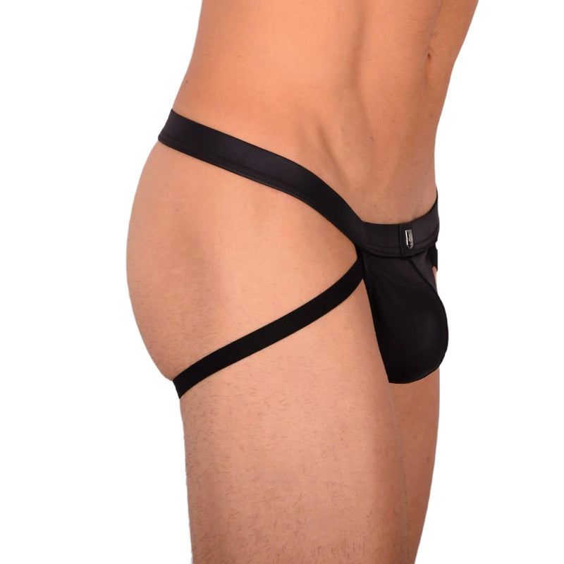 Small Gregg Homme Leather Look Black Jock  22c 3041