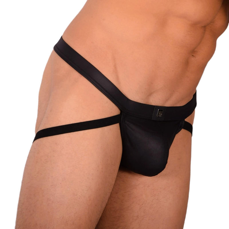 Small Gregg Homme Leather Look Black Jock  22c 3041