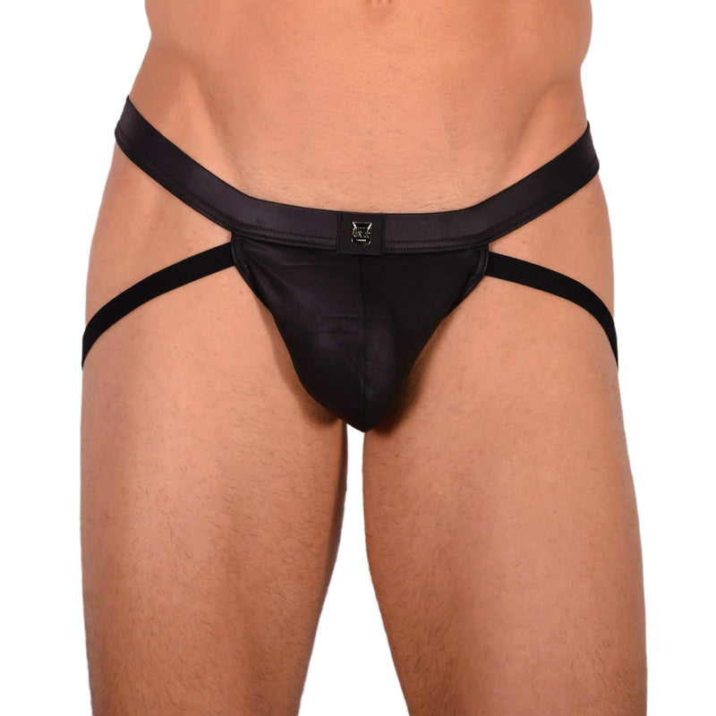 Small Gregg Homme Leather Look Black Jock  22c 3041