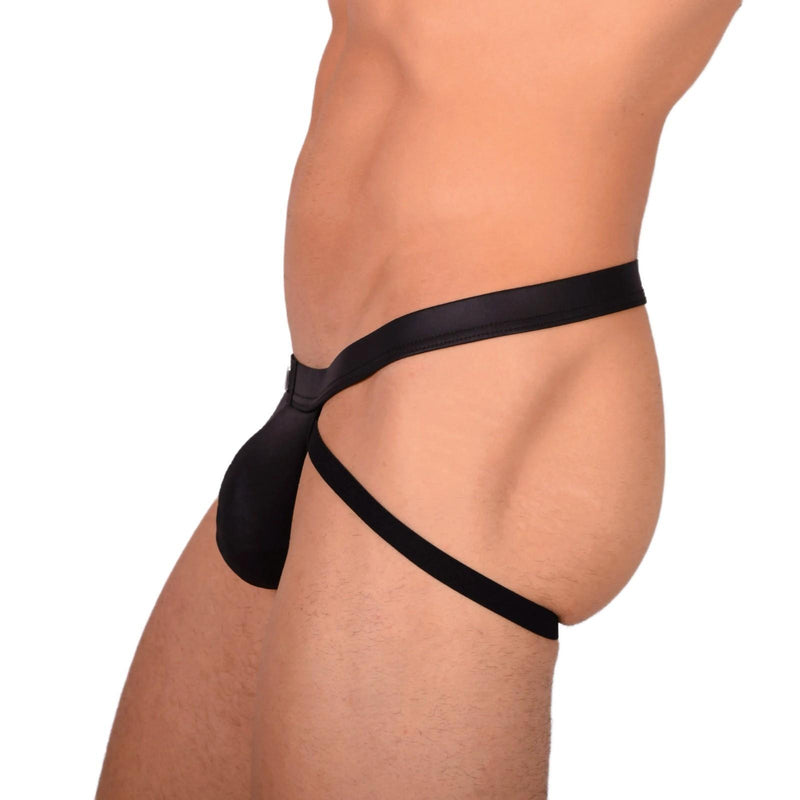 Small Gregg Homme Leather Look Black Jock  22c 3041