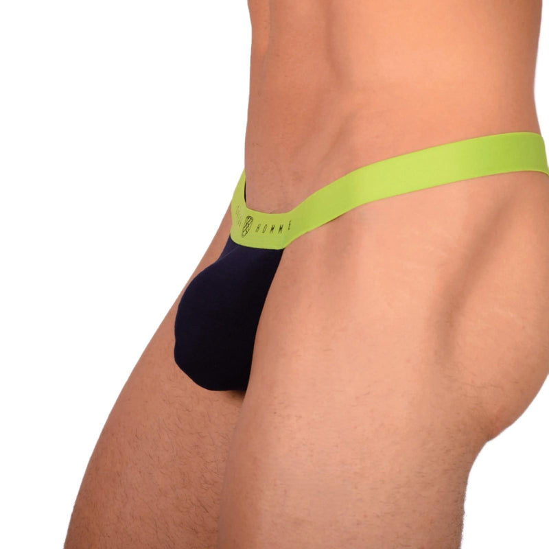 Medium Gregg Homme Lime Navy Thong 3053 D22