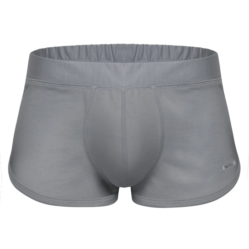 SUKREW Shorts Loose-Fit Runner Short With Contoured Pouch in Studio Grey 4
