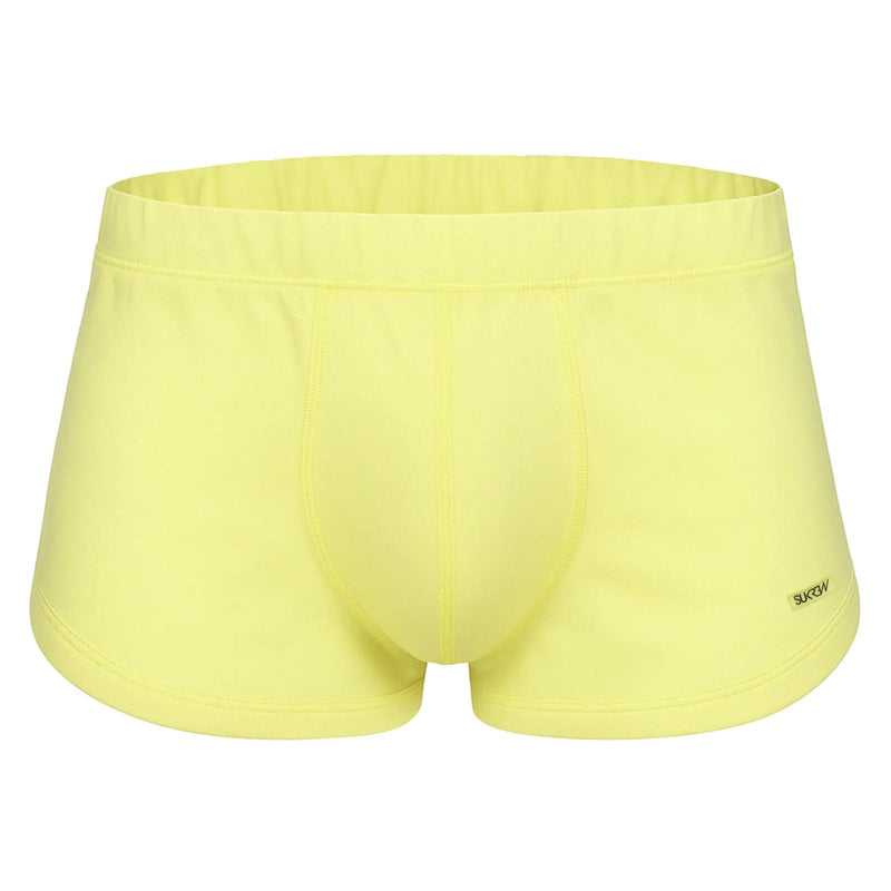 SUKREW Loose-Fit Runner Shorts With Contoured Pouch in Blonde Yellow 4