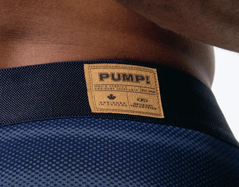 PUMP! Indigo Blue Brief With Woven Back Jacron Cotton Briefs 12087 16