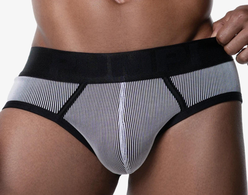 PUMP! Bleach Brief With Woven Back Jacron Ribbed Nylon Cup 12088 16