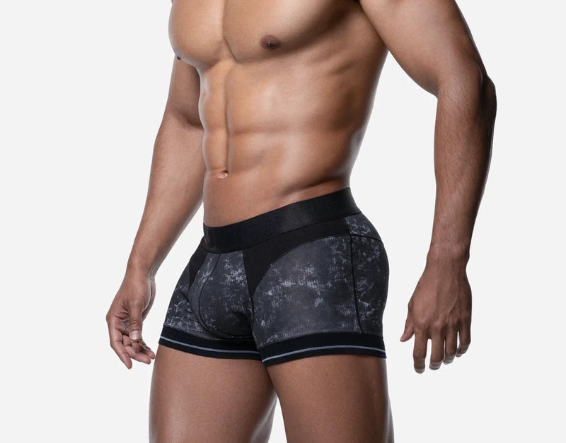 PUMP! Long Boxer Briefs Black Washed Cotton Boxer 11119 40