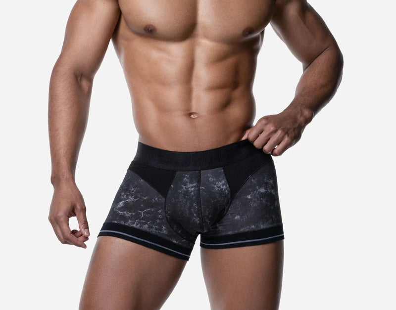 PUMP! Long Boxer Briefs Black Washed Cotton Boxer 11119 40