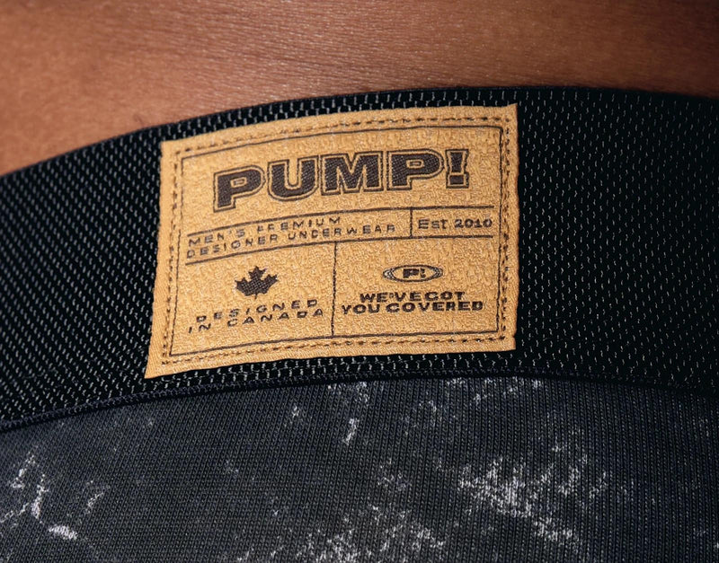 PUMP! Long Boxer Briefs Black Washed Cotton Boxer 11119 40