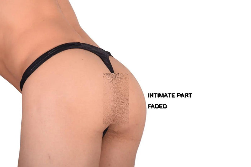 Large Wojoer Shark Thong Black 385B7 6