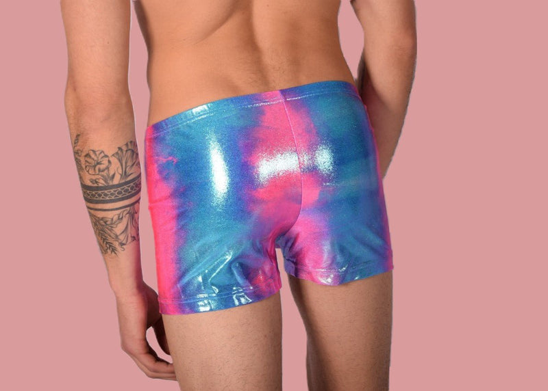 2XS/S SMU Mens Swim Hipster Underwear Rainbow 43136 MX124