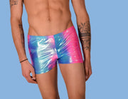 2XS/S SMU Mens Swim Hipster Underwear Rainbow 43136 MX121