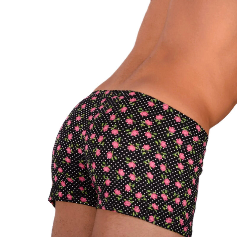 2XS/XS Smu Tanning Walking around sheer Floral Mini Boxer MX19 340264