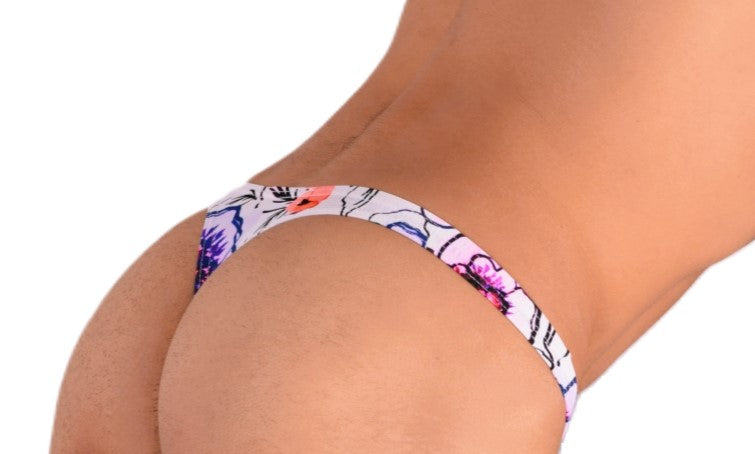 XS/S SMU Mens Thong Underwear 33482 PRINT MX11