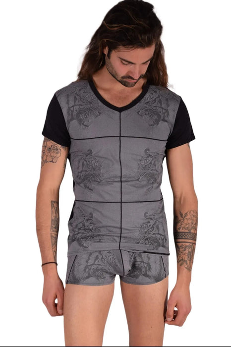 Medium Gregg Homme Kit T-Shirt & Boxer Black/Grey 33659 MX14