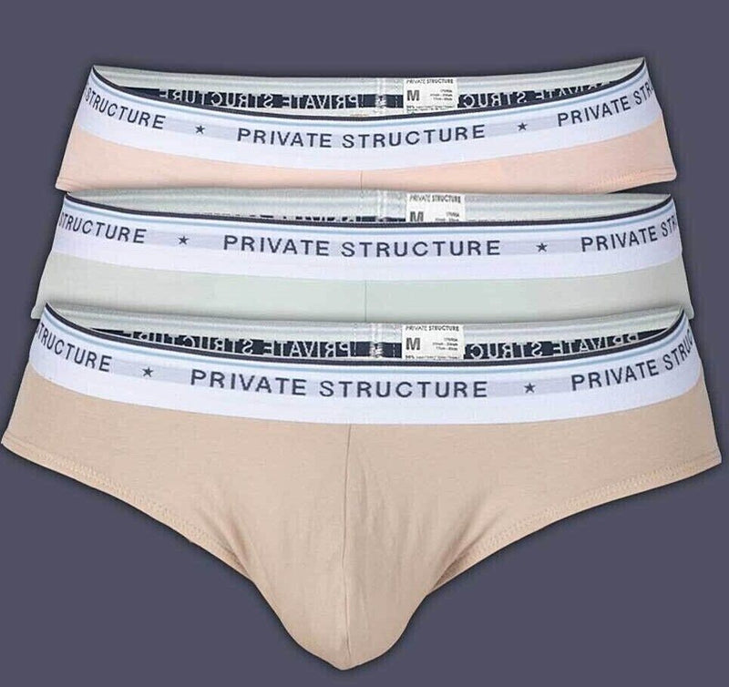 3pcs PRIVATE STRUCTURE Elements Mini Brief Earth Green Sand Nude Quartz 43953