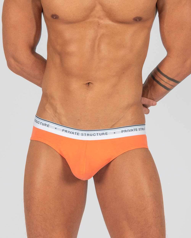 3pcs PRIVATE STRUCTURE Elements Mini Briefs Fire Yellow Orange Flame Red 43958
