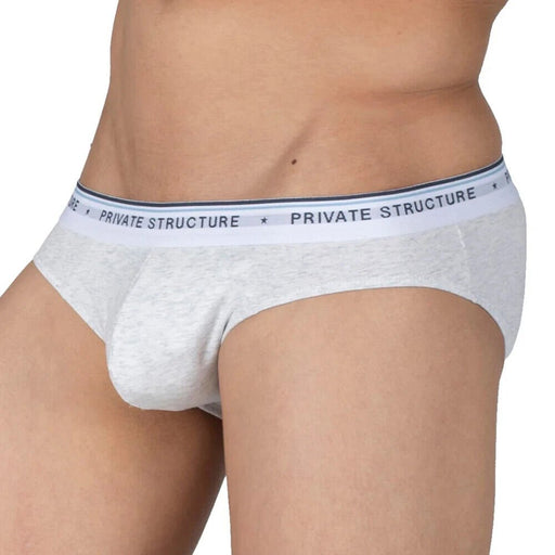 3pcs PRIVATE STRUCTURE Mini Briefs Ether Elements Trio Ash Grey Black 4395 1211