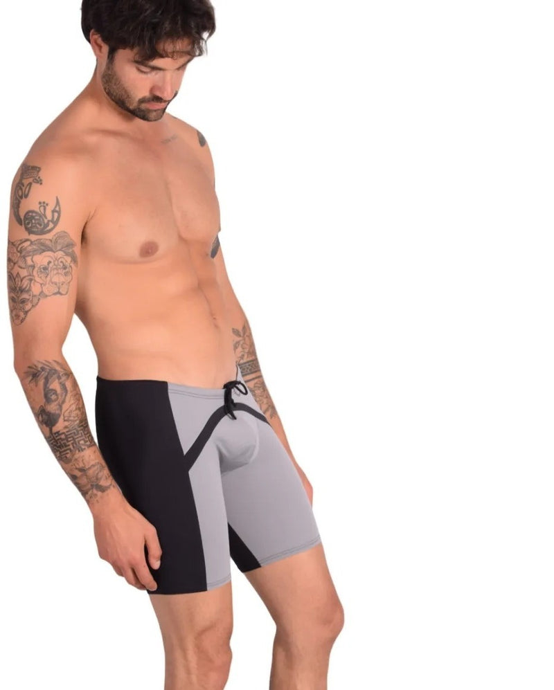 Small Gregg Homme Swimwear Jammer Gray/Black 147625 MX24 1