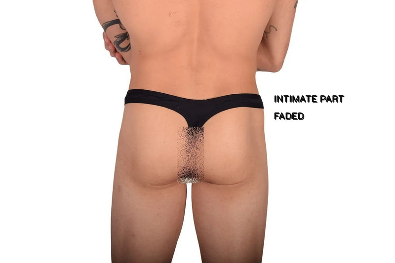 L/XL EROS Detachable Black Swim Wear Thong 35/38'' LT1