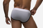 PUMP! Net Sidecut Brief Webbed-Mesh Cup Linned Briefs 12091 34