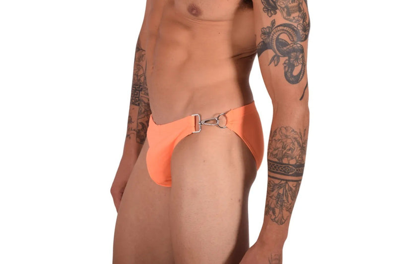 Swimwear SMU Detachable Shape Retention Swim Briefs Orange 33801 MX22