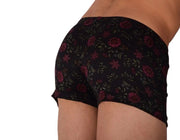 XS SMU Mens Hipster Underwear Black Roses 43111 MX12