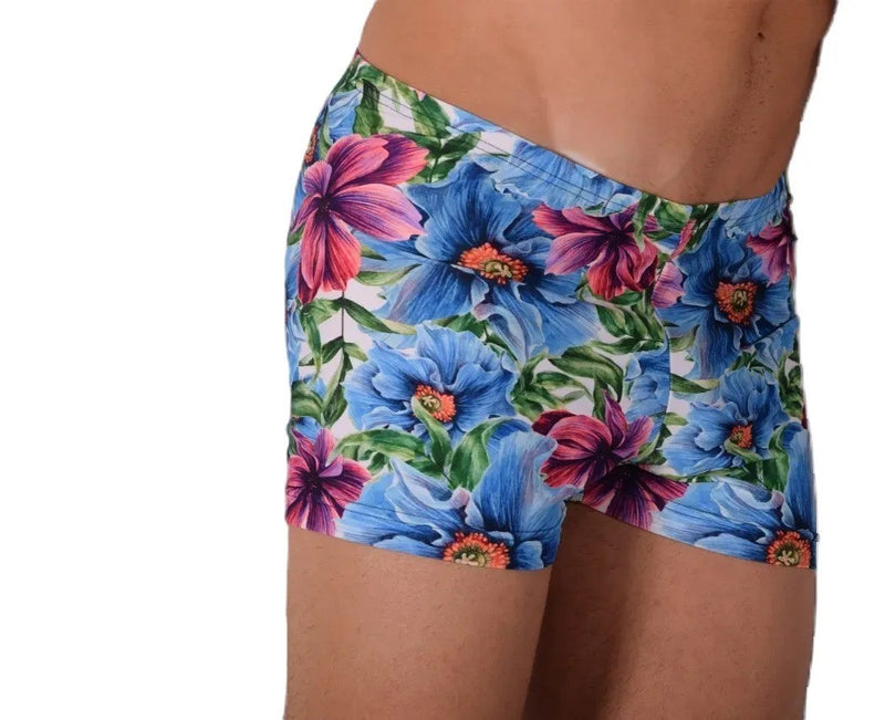 2XS SMU Mens Swim Hipster Underwear Flowers 43137 MX12