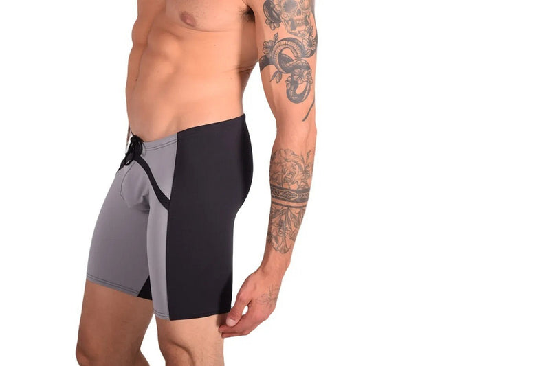 Small Gregg Homme Swimwear Jammer Gray/Black 147625 MX24 1