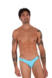 Swim Briefs SMU Detachable Shape Retention Swimwear Turquoise 33801 MX22
