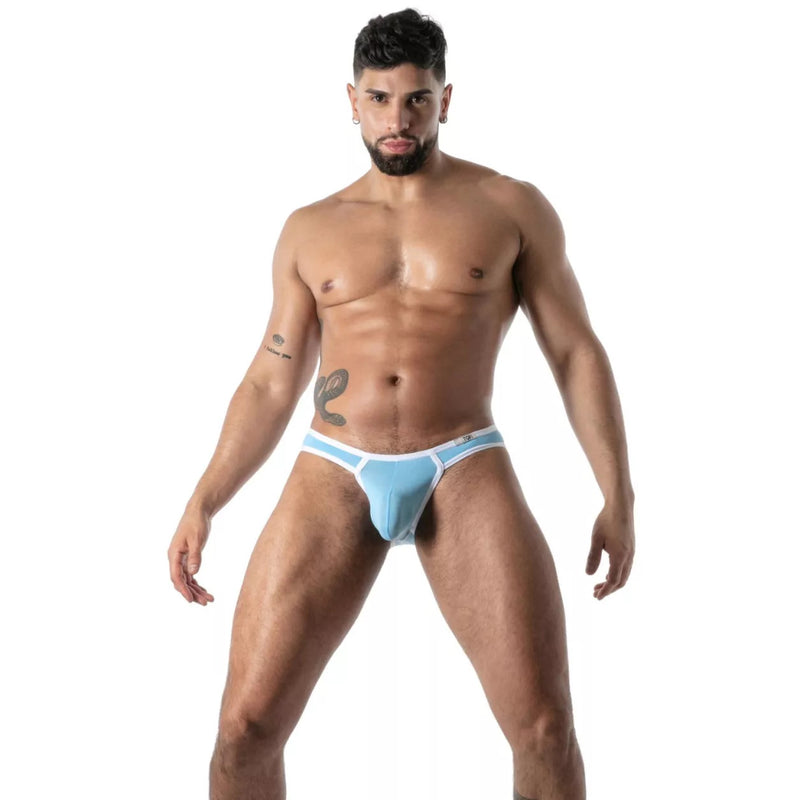 TOF PARIS Mini Briefs Mon Amour Low-Rise Microfiber Brief in Blue 57
