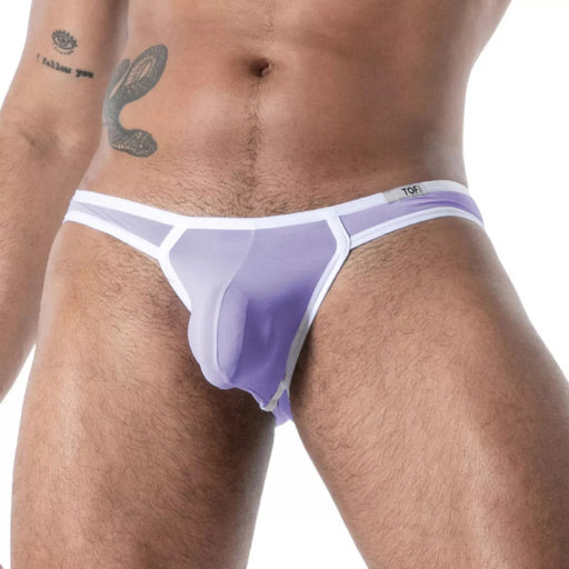 TOF PARIS Mini Briefs Mon Amour Low-Rise Microfiber Brief in Purple 57