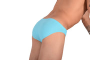 Swim Briefs SMU Detachable Shape Retention Swimwear Turquoise 33801 MX22