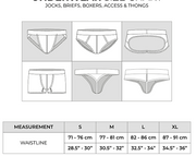PUMP! Net Sidecut Brief Webbed-Mesh Cup Linned Briefs 12091 34