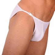 Small  SMU Swim Brief Detachable White 33801 mx17