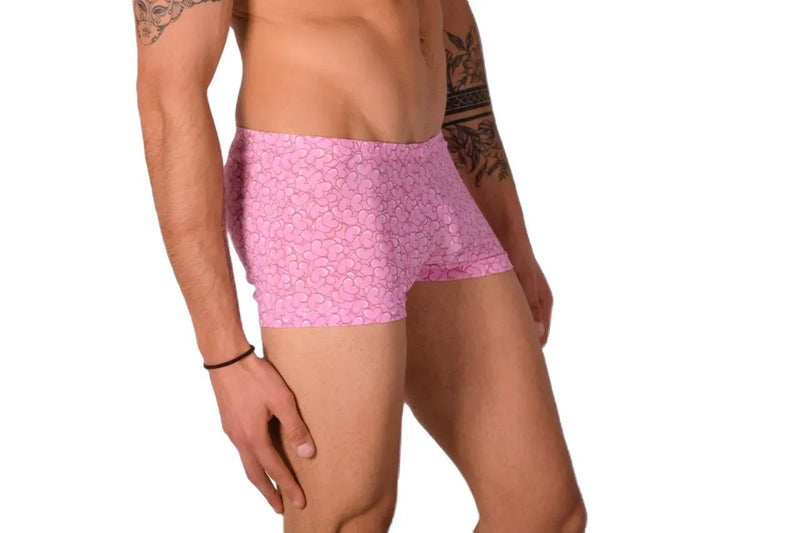 XS SMU Mens Hipster Pink Hearts 43109 MX12
