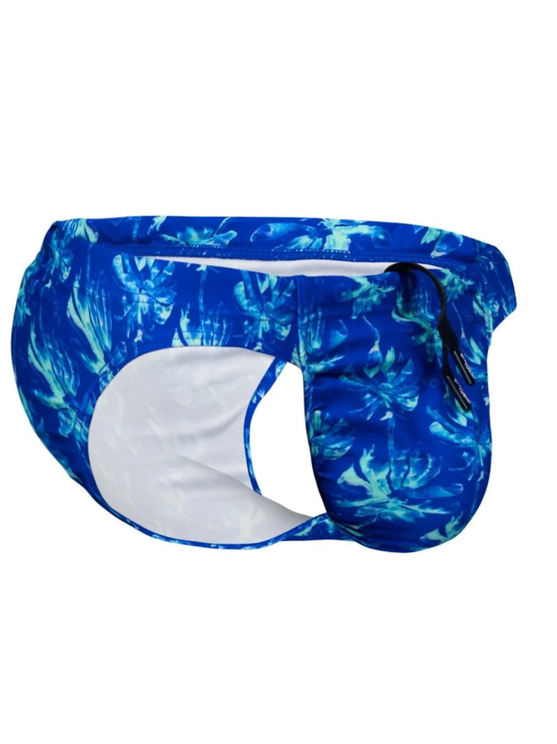 ErgoWear Swimwear Feel SW Bikini Swim Briefs Royal Blue/Palms 1826 68