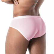 TOF PARIS Briefs Mon Amour Microfiber Low-Rise Brief in Pink 55