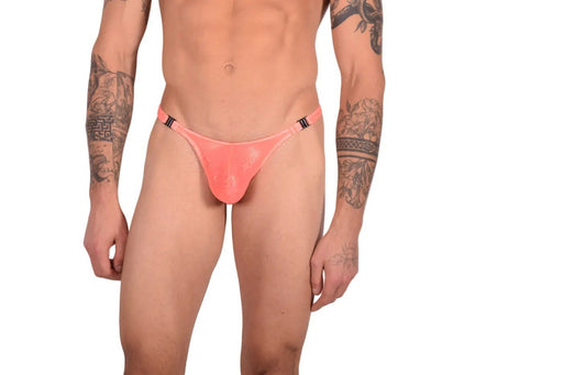 XS SMU Mens Detachable Sheer Thong Tangerine 33809 MX17