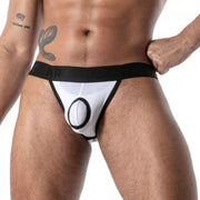 TOF PARIS Jock Mon Amour Microfiber Jockstrap in White 65