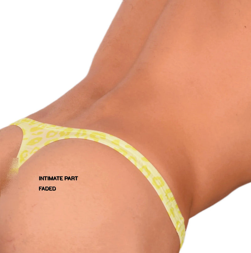 Small SMU Sensual Soft Wild-Cat Lime Thong 33830 MX17