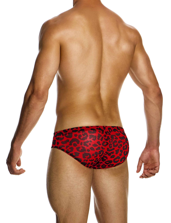 MODUS VIVENDI Leopard Mesh Briefs Semitransparent Red 15415 79A