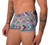 XS SMU Mens Swim Hipster Underwear Abstract 43122 MX12
