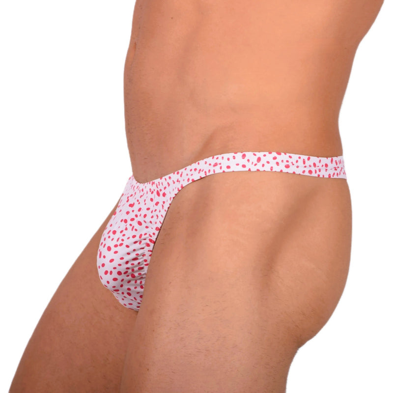 XS SMU Hot Red and White Sensual Thong 33857 MX17
