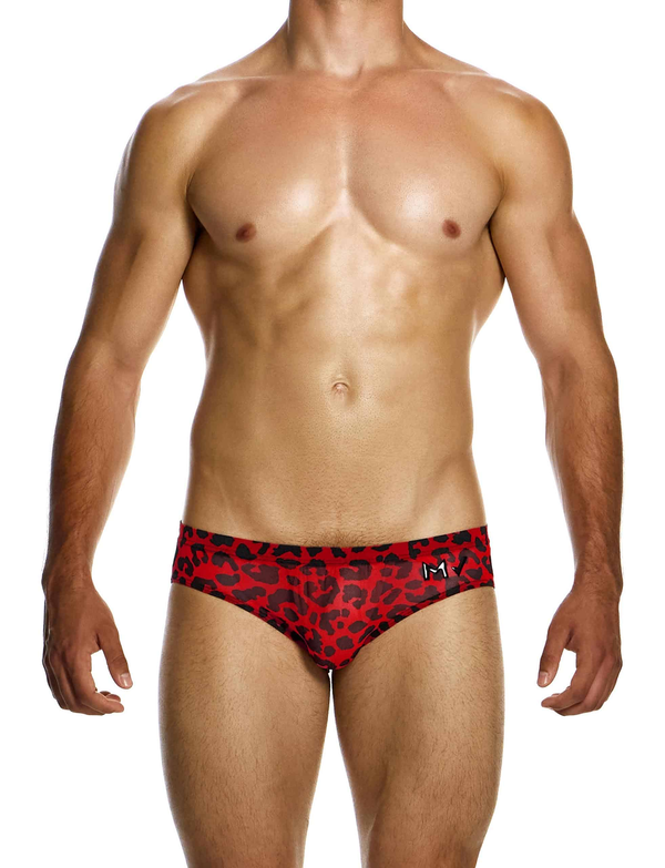 MODUS VIVENDI Leopard Mesh Briefs Semitransparent Red 15415 79A