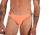 Swimwear SMU Detachable Shape Retention Swim Briefs Orange 33801 MX22