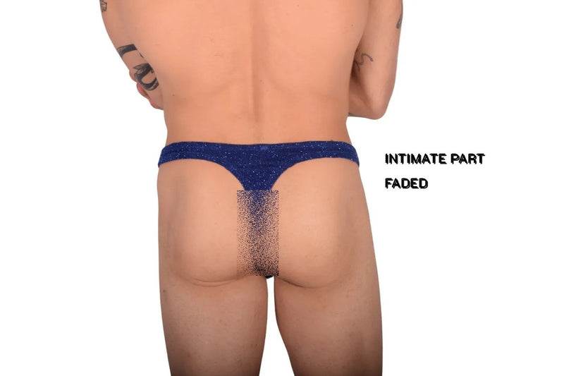 XL Vuthy 450 Glitter Royal G-String Thong LT1 9911