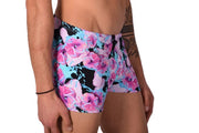 XS SMU Mens Swim Hipster Underwear ROSES 43127 MX12