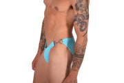 Small Swimwear SMU Detachable Shape Retention Swim-Brief Aqua 33800 MX7